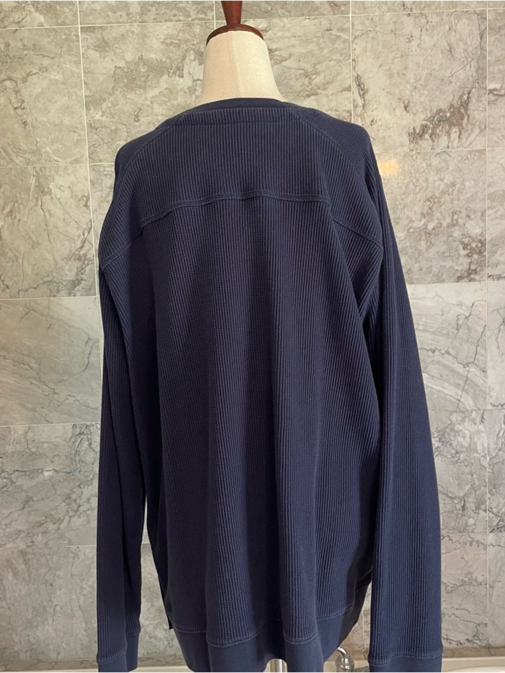 Municipal Side Zipper Waffle Long Sleeve Top - Picture 6 of 8
